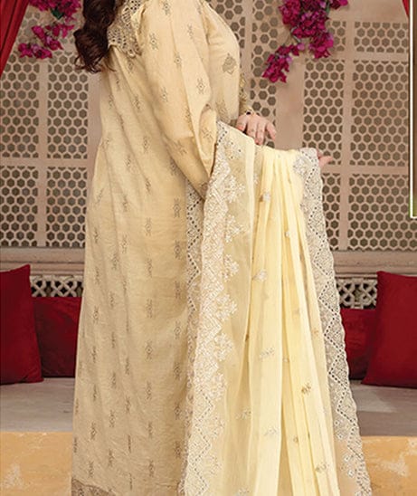Exquisite Embroidered Lawn & Chiffon Suit